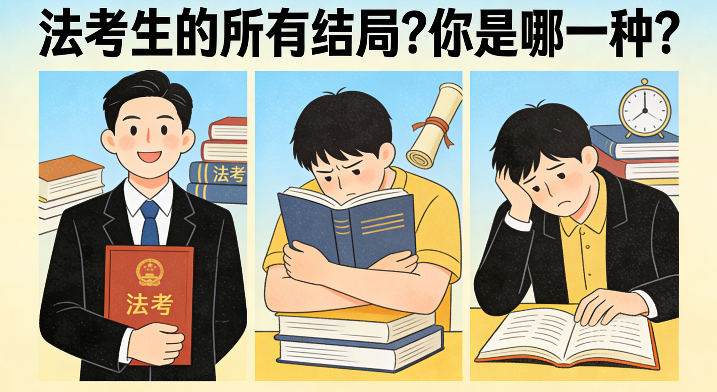 法考生的所有結局?你是哪一種?